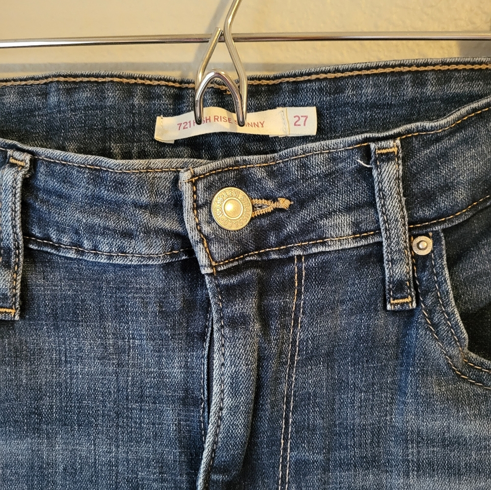 Levi's jeans 721 high rise skinny size 27